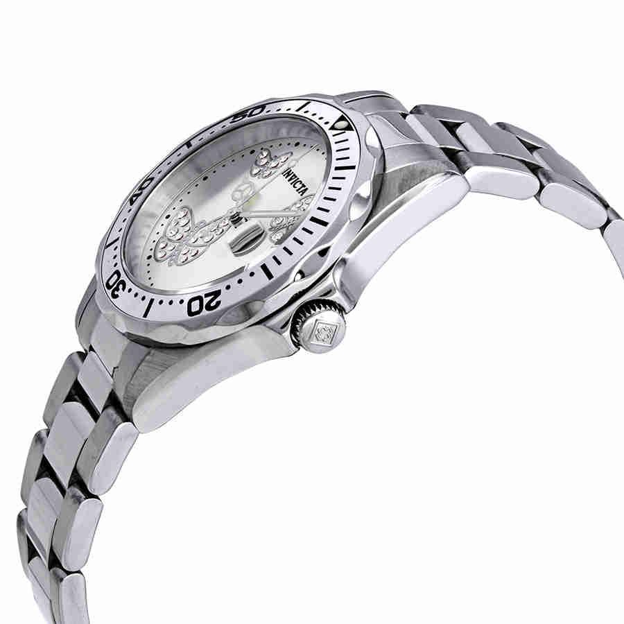 商品Invicta|Invicta Angel Silver Dial Ladies Watch 12503,价格¥393,第4张图片详细描述