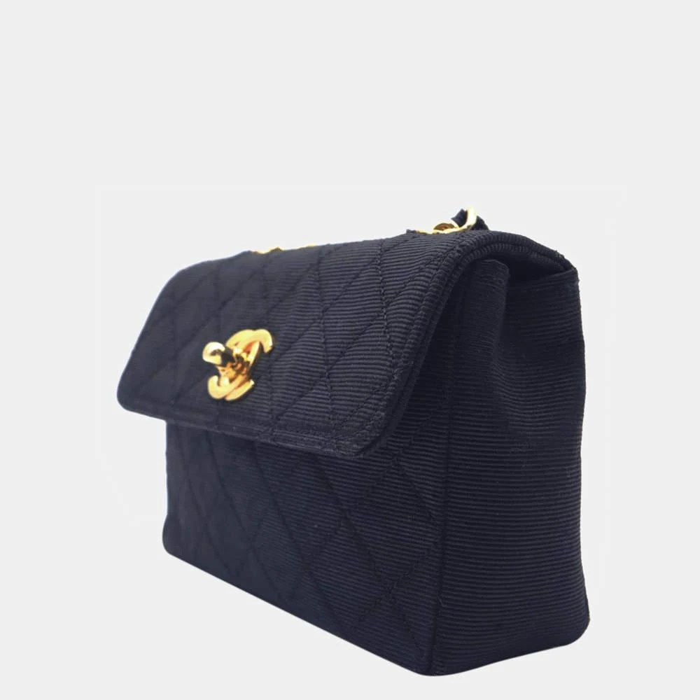 商品[二手商品] Chanel|Chanel Black Canvas Leather Mini Chain Shoulder Bag,价格¥24715,第2张图片详细描述