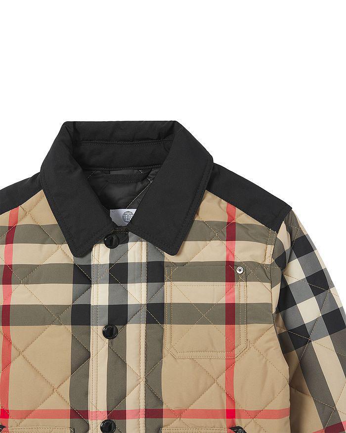 商品Burberry|Unisex Renfred Quilted Vintage Check Jacket - Little Kid, Big Kid,价格¥4597,第5张图片详细描述