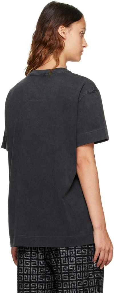 商品Givenchy|Black Chenille Appliqué T-Shirt,价格¥2426,第3张图片详细描述