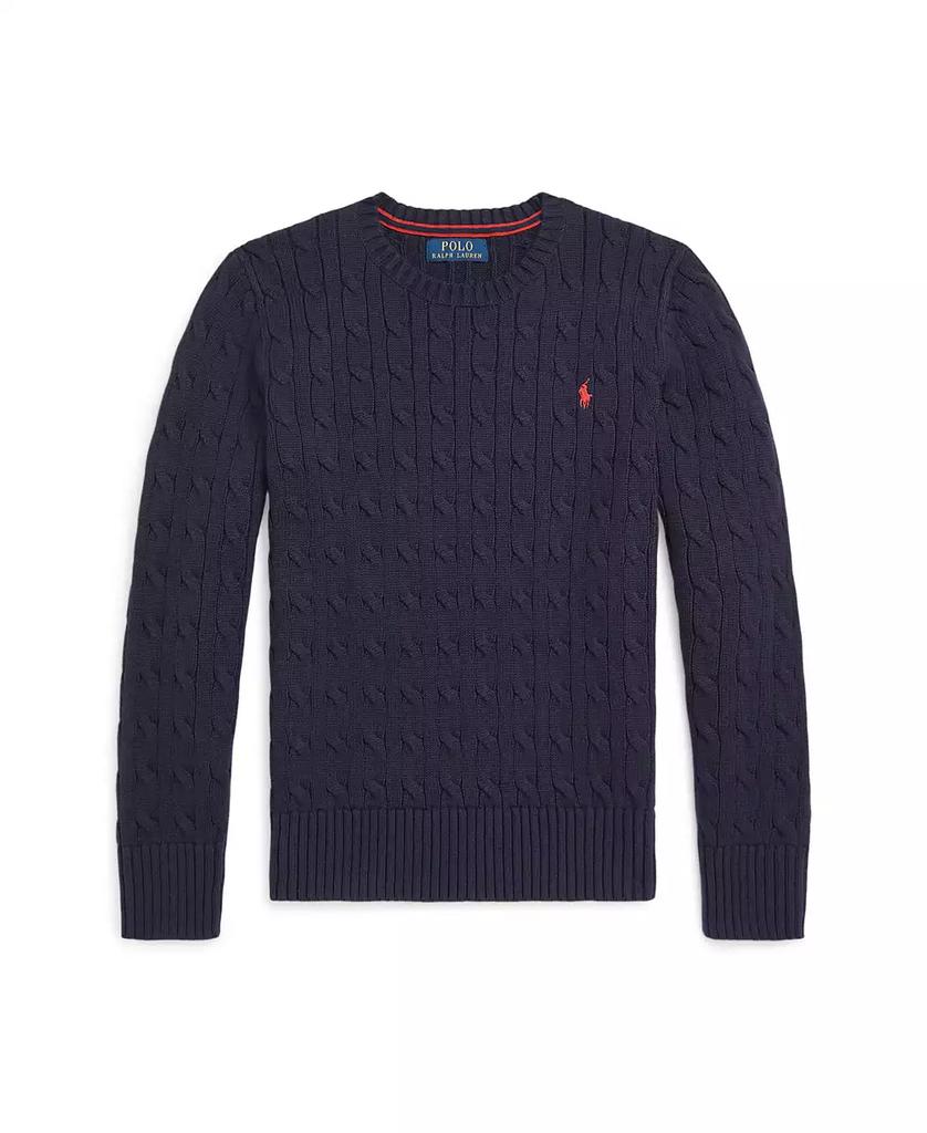 Polo Ralph Lauren | Big Boys Cable- Knit Crewneck Sweater 355.32元 商品图片