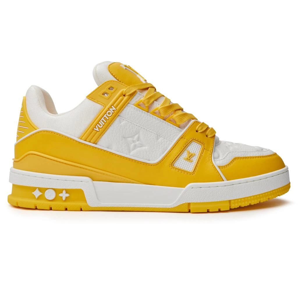 商品Louis Vuitton|Louis Vuitton LV Monogram White Yellow Sneaker,价格¥12961,第1张图片