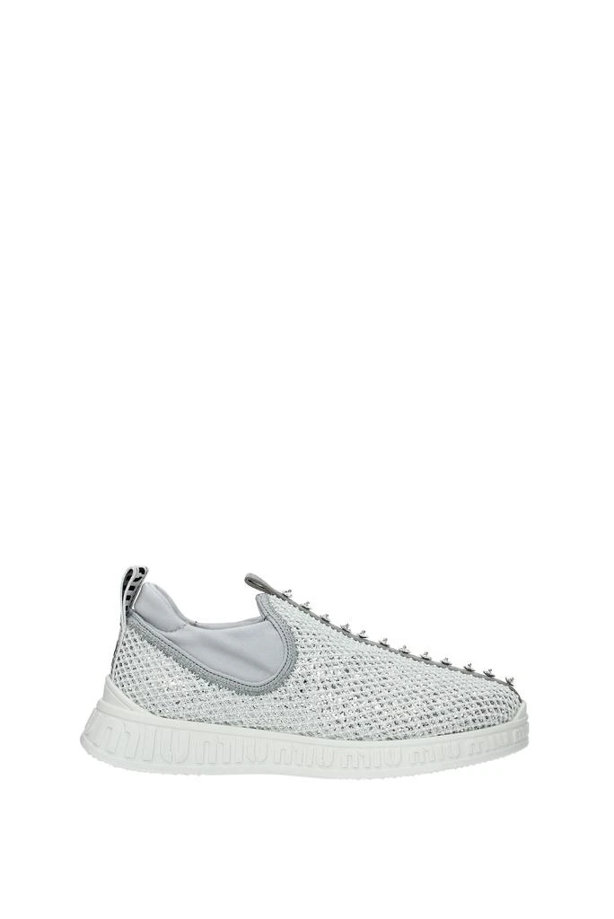 商品Miu Miu|Sneakers Net Silver White,价格¥2129,第1张图片