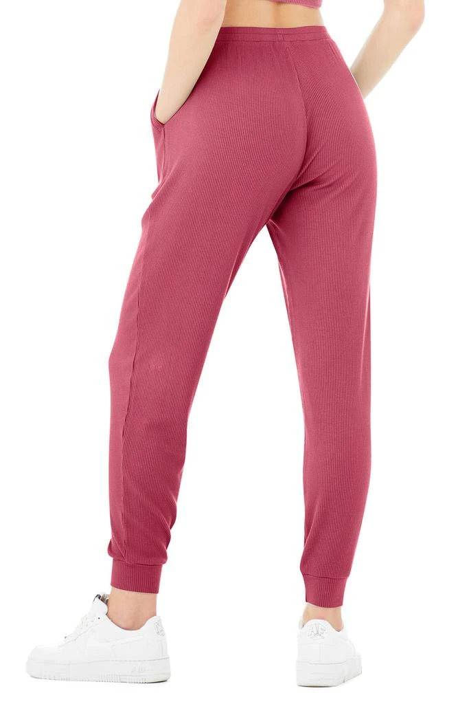 商品Alo|High-Waist Ribbed Whisper Pant - Raspberry Sorbet,价格¥626,第2张图片详细描述