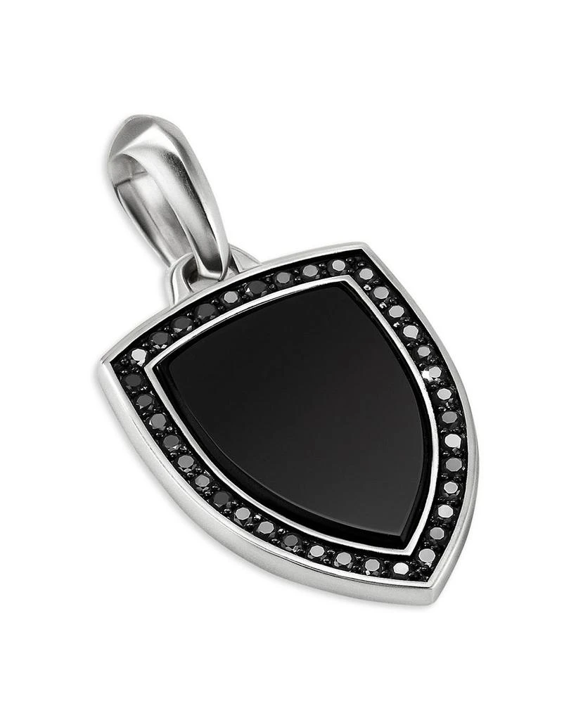商品David Yurman|Shield Amulet Pendant with Black Onyx and Pavé Black Diamonds,价格¥5502,第1张图片