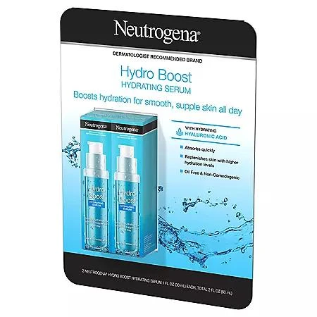 商品Neutrogena|Neutrogena Hydro Boost Hydrating Serum (1 fl. oz., 2 pk.),价格¥235,第3张图片详细描述