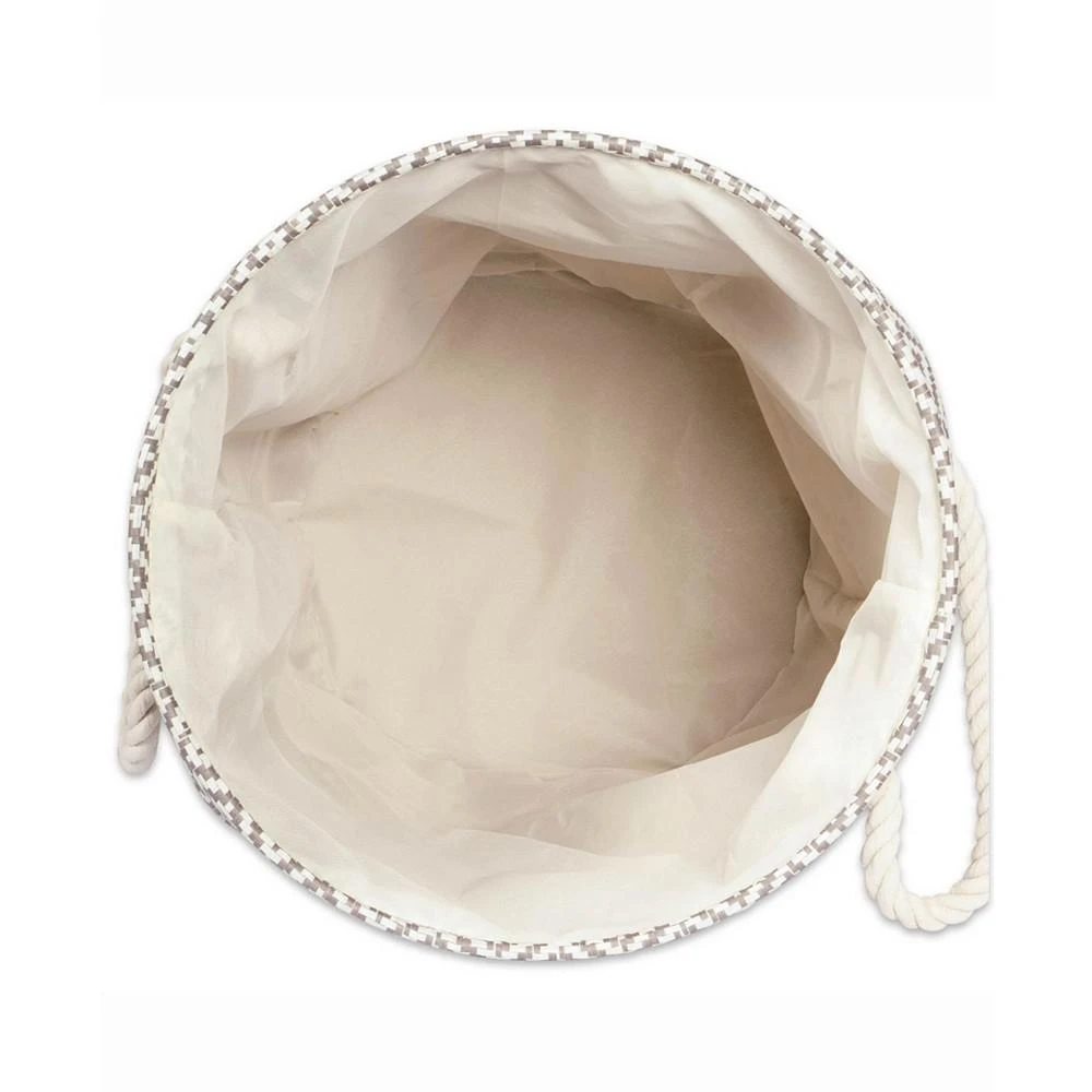 商品Design Imports|15" Round Tweed Print Storage Bin,价格¥195,第2张图片详细描述