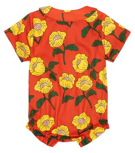 商品Mini Rodini|Floral cotton bodysuit,价格¥355,第2张图片详细描述