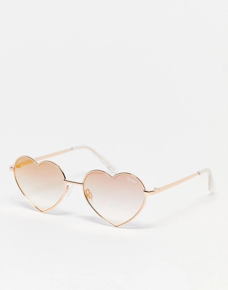 商品Quay|Quay Heart Breaker sunglasses in copper pink,价格¥359,第1张图片