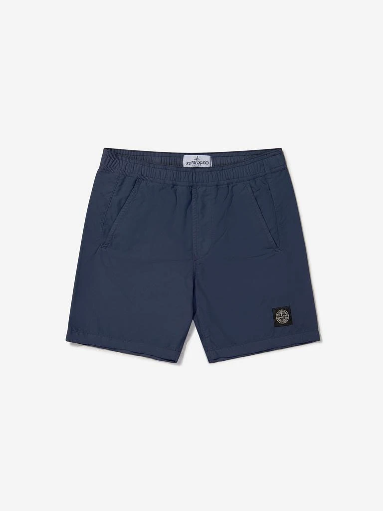 商品Stone Island|Stone Island Yellow, Navy, Green Boys Logo Swim Shorts,价格¥619,第3张图片详细描述