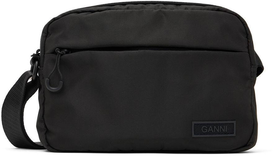 商品Ganni|Black Recycled Festival Shoulder Bag,价格¥890,第1张图片