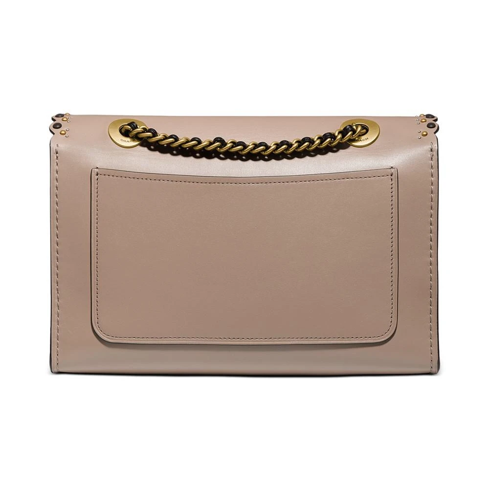 Parker Scalloped Colorblocked Leather Shoulder Bag 商品