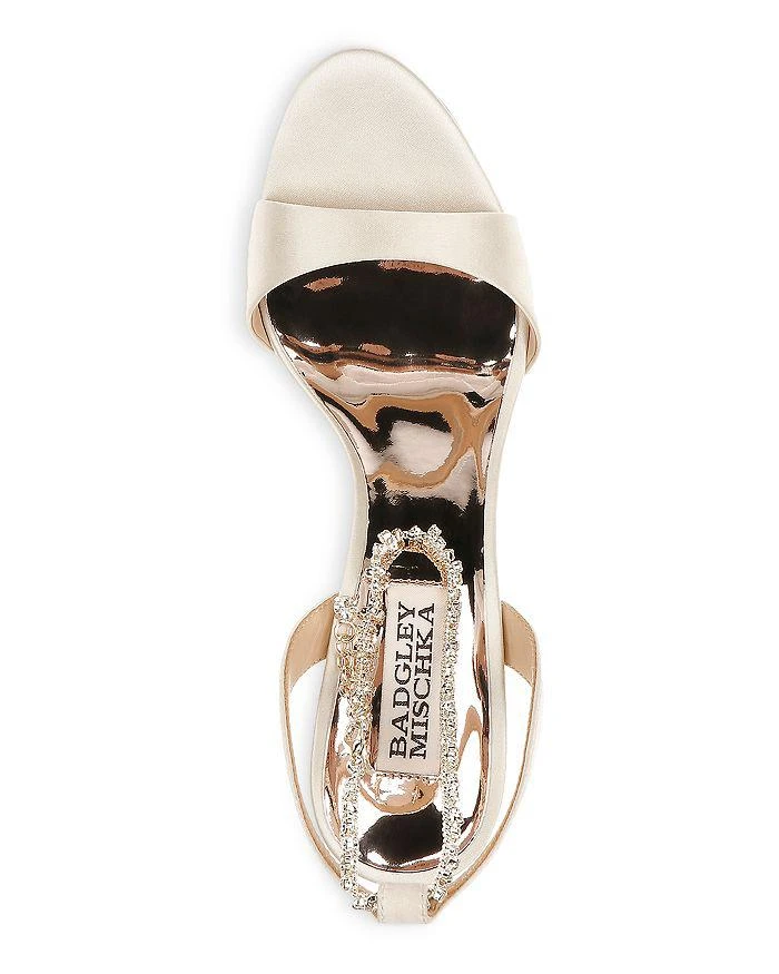 商品Badgley Mischka|Women's Tiffany Crystal Ankle Chain High Heel Sandals,价格¥529,第3张图片详细描述