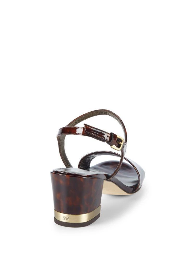 商品Stuart Weitzman|Block Heel Patent Leather Sandals,价格¥1183,第2张图片详细描述