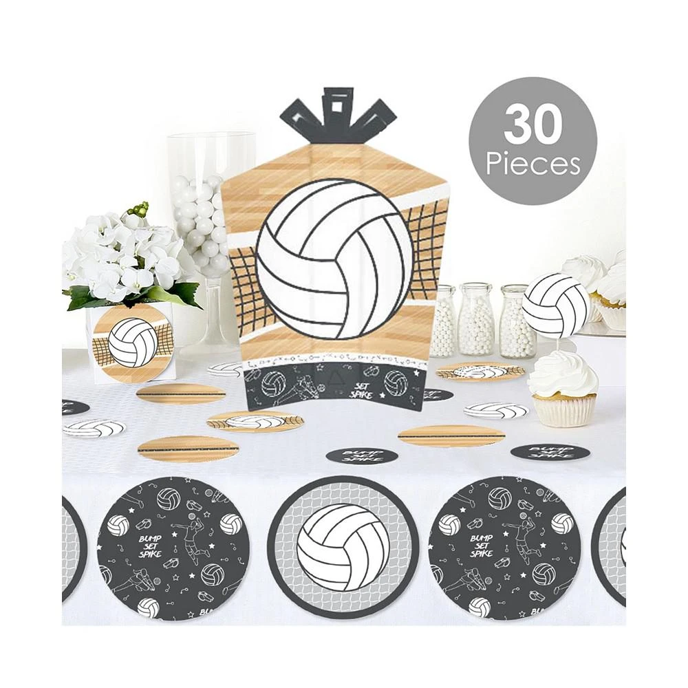 商品Big Dot of Happiness|Bump, Set, Spike Volleyball Birthday Party Terrific Table Centerpiece Kit 30 Ct,价格¥119,第2张图片详细描述