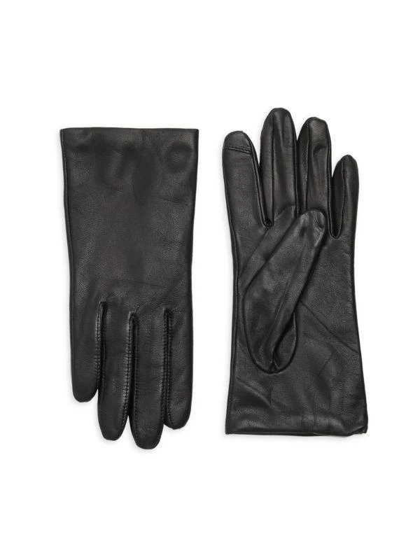 商品Saks Fifth Avenue|Leather Cashmere Lined Tech Gloves,价格¥470,第1张图片详细描述