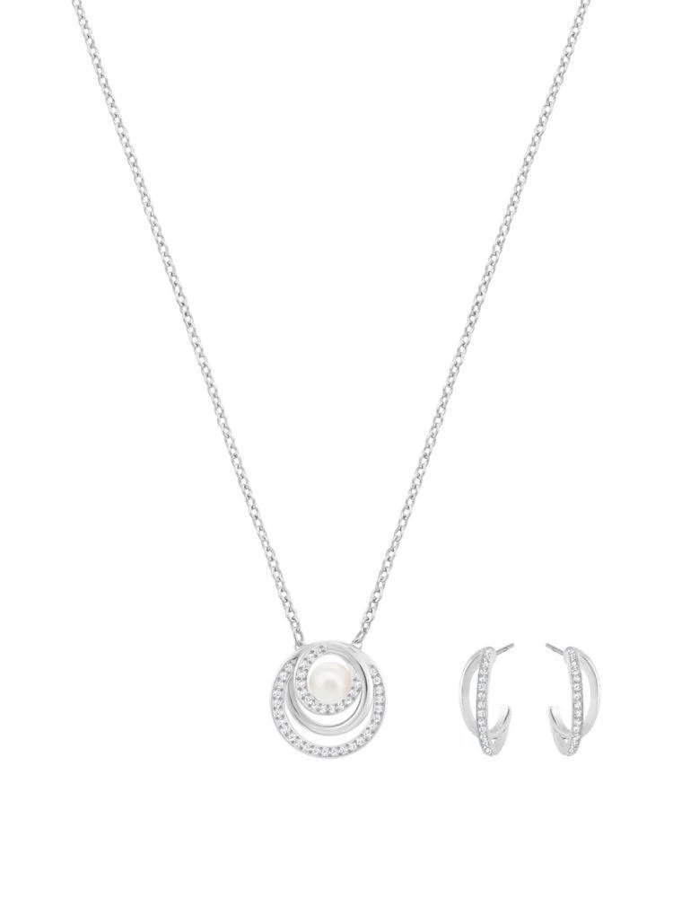 商品Swarovski|珍珠水晶项链套装,价格¥791,第2张图片详细描述