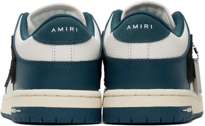 商品AMIRI|Navy & White Skel Low Sneakers,价格¥3166,第2张图片详细描述