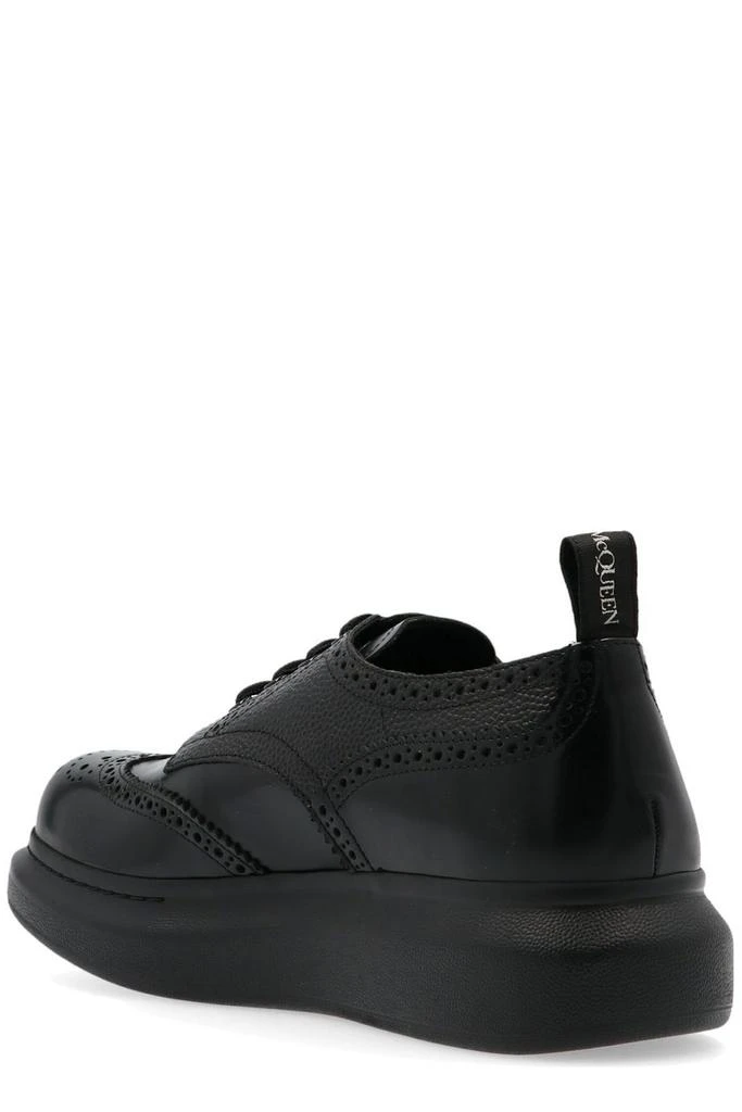 商品Alexander McQueen|Alexander McQueen Brogue Detailed Lace-Up Derby Shoes,价格¥3963,第2张图片详细描述