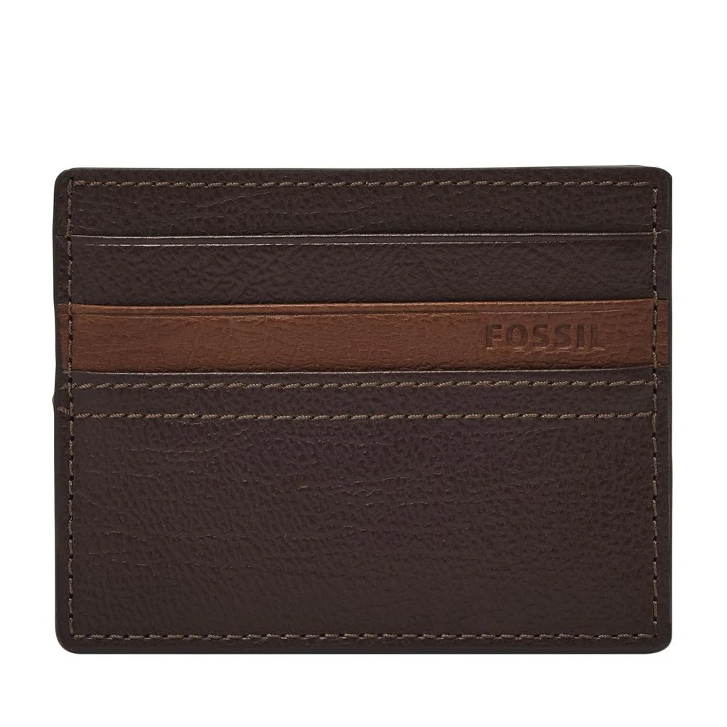 商品Fossil|Men's Kieran Leather Card Case,价格¥165,第1张图片