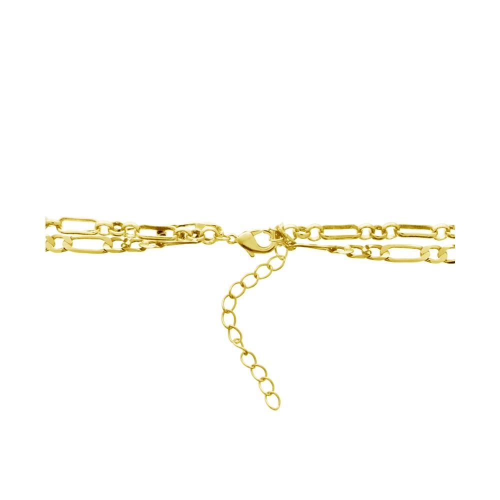 商品Essentials|Double Strand Fashion Chain Necklace, Gold Plate 16+2" extender,价格¥186,第4张图片详细描述