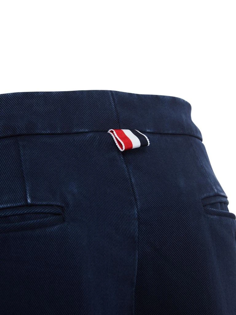 商品Thom Browne|Cotton Twill Grosgrain Bars Crop Pants,价格¥2552,第5张图片详细描述