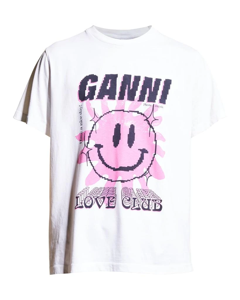 商品Ganni|Basic Cotton Jersey Graphic T-Shirt,价格¥547,第2张图片详细描述