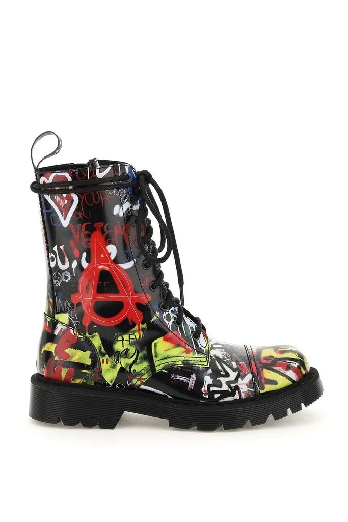 商品Vetements|GRAFFITI LACE-UP BOOTS,价格¥5304,第1张图片