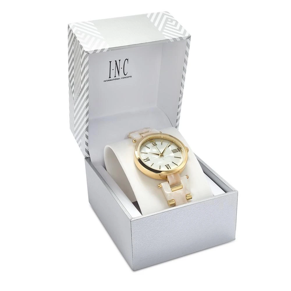 商品INC International|Imitation Mother-of-Pearl Bracelet Watch 40mm, Created for Macy's,价格¥148,第4张图片详细描述