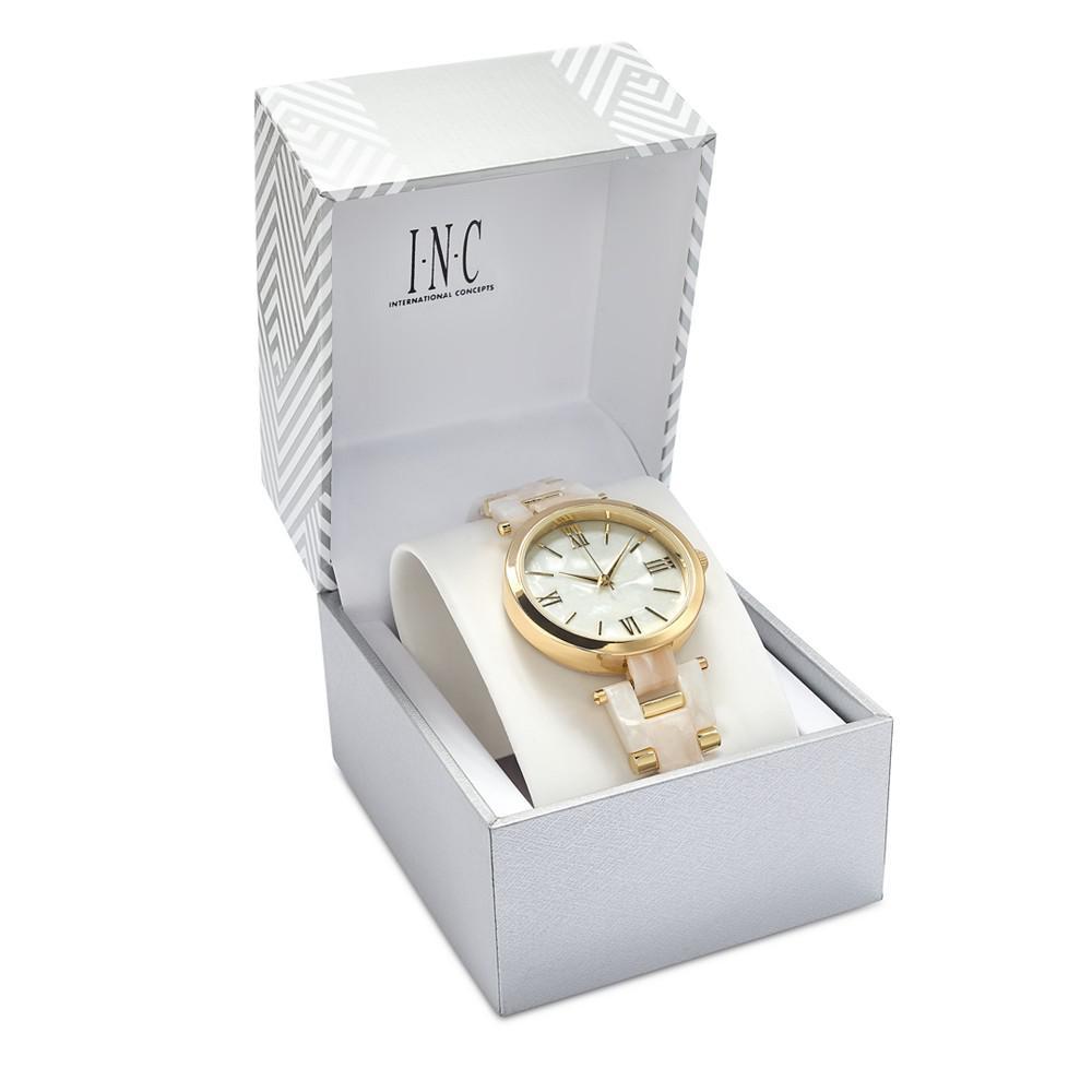 商品INC International|Imitation Mother-of-Pearl Bracelet Watch 40mm, Created for Macy's,价格¥183,第6张图片详细描述