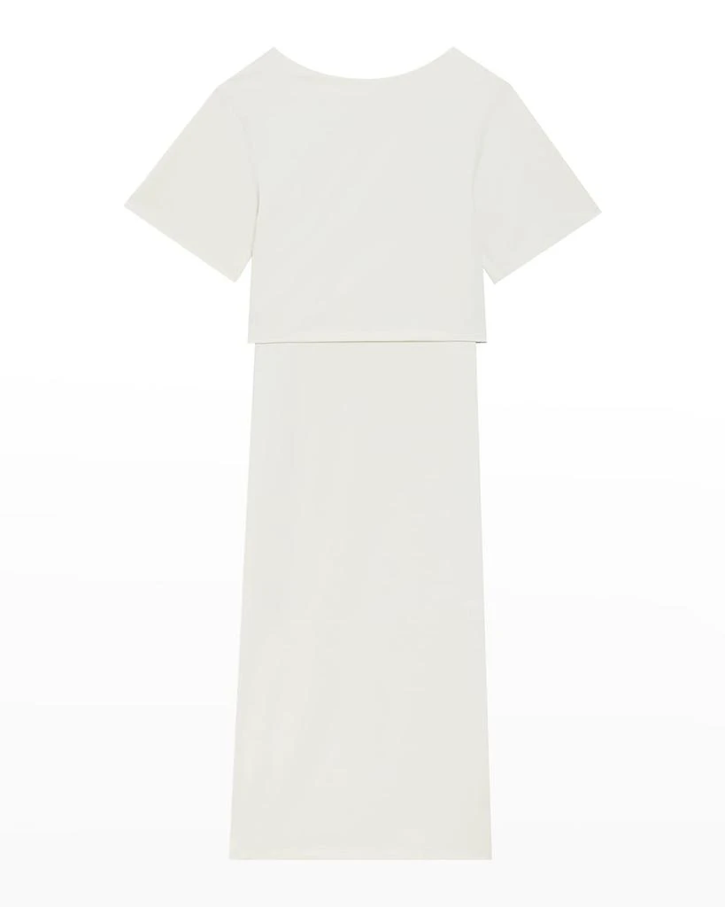 商品Theory|Boat-Neck Layered Midi Dress,价格¥843,第2张图片详细描述