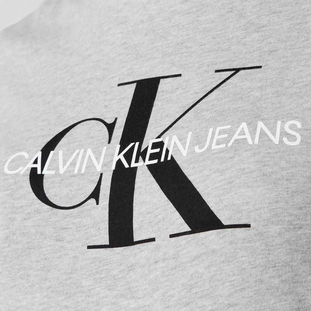 Calvin Klein Jeans Women's Core Monogram Logo Regular Fit T-Shirt - Light Grey Heather商品第4张图片规格展示