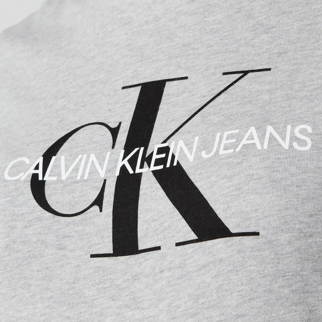 商品Calvin Klein|Calvin Klein Jeans Women's Core Monogram Logo Regular Fit T-Shirt - Light Grey Heather,价格¥133,第4张图片详细描述