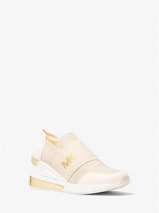 商品Michael Kors|Felix Extreme Glitter Chain-Mesh Trainer,价格¥520,第1张图片