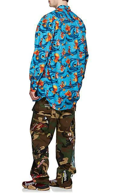 商品Vetements|Witch-Print Cotton Oversized Shirt,价格¥3953,第4张图片详细描述