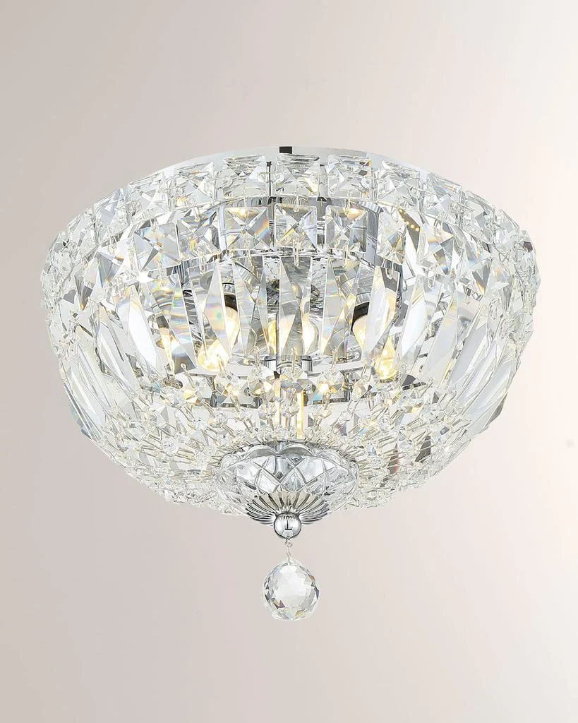 商品Crystorama|Roslyn 3-Light Chrome Ceiling Mount,价格¥2915,第1张图片