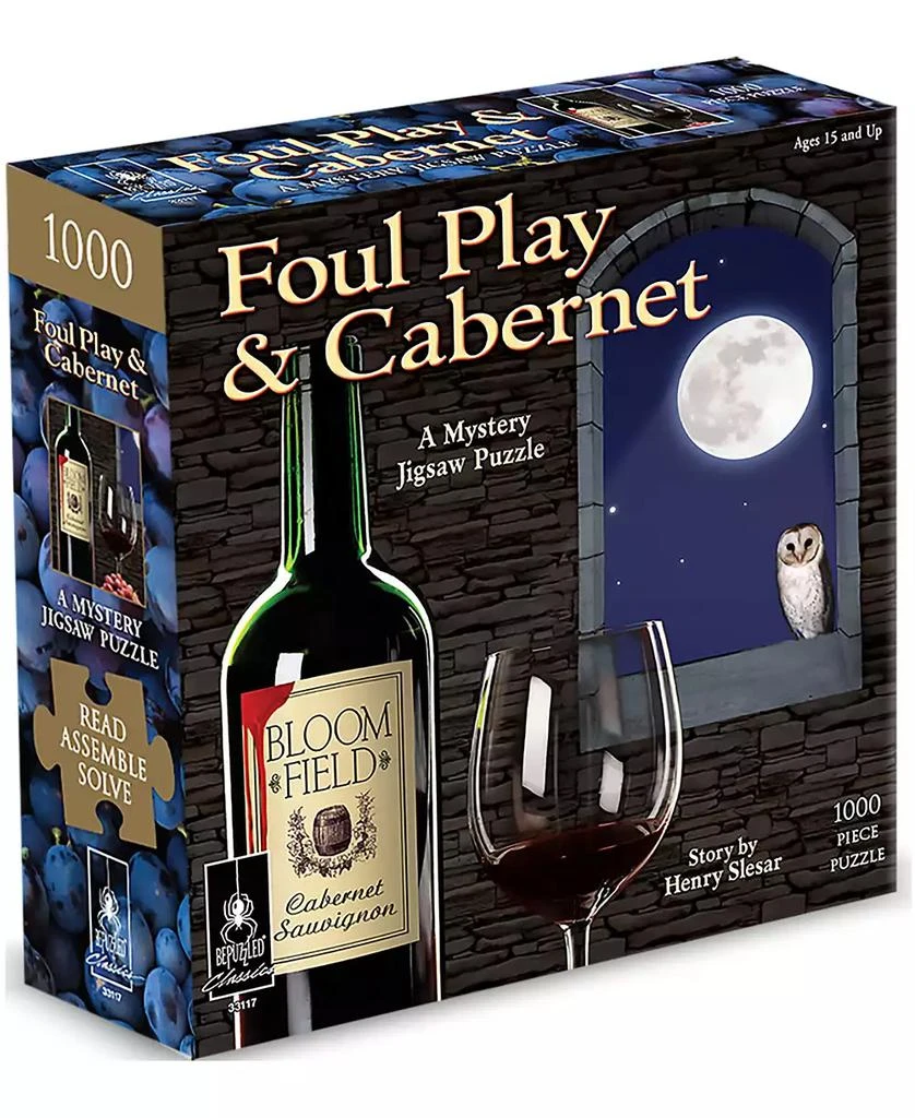 商品BePuzzled|Foul Play and Cabernet Classic Mystery Jigsaw Puzzle- 1000 Pieces,价格¥133,第1张图片