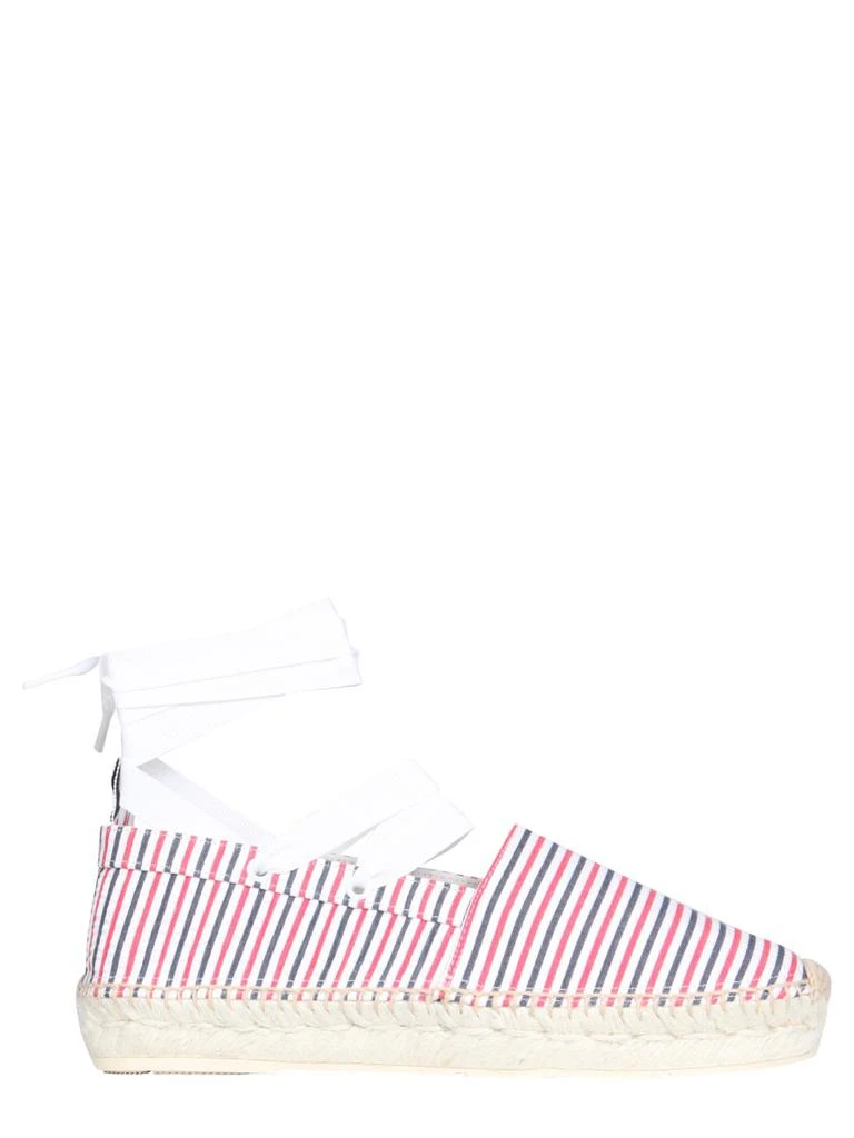 商品Thom Browne|Thom Browne SEERSUCKER COTTON ESPADRILLES,价格¥2239,第1张图片