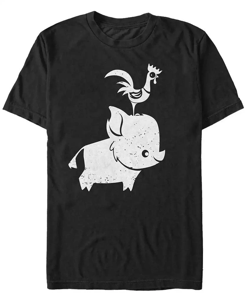 商品Disney|Disney Men's Moana Cute Pua and Hei Hei, Short Sleeve T-Shirt,价格¥188,第1张图片