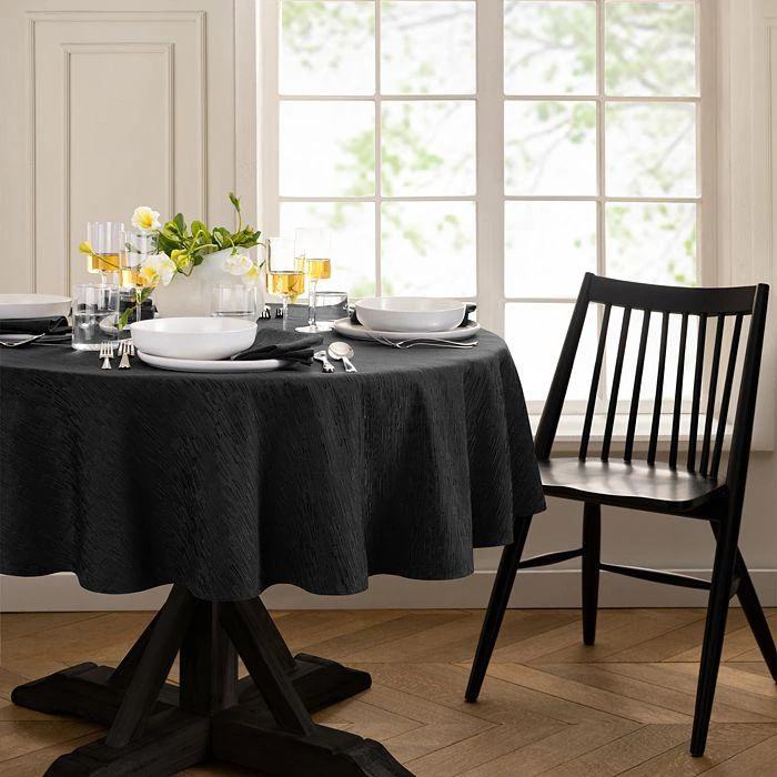 商品Elrene Home Fashions|Continental Solid Texture Water and Stain Resistant Round Tablecloth, 70",价格¥221,第3张图片详细描述