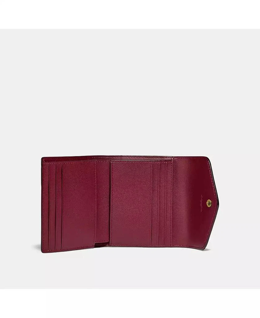 商品Coach|Wyn Small Leather Wallet In Colorblock Signature Canvas,价格¥957,第2张图片详细描述
