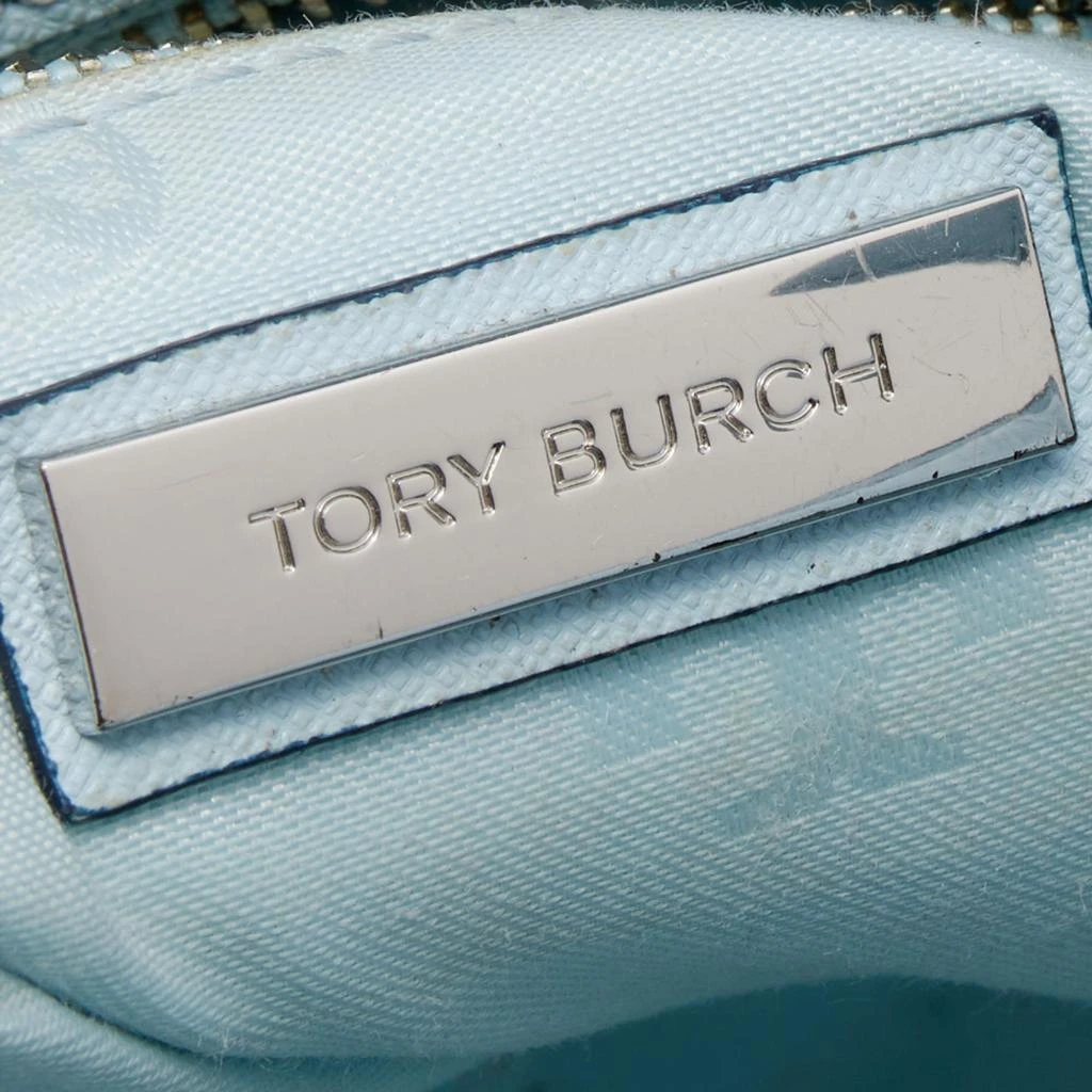 Tory Burch Light Blue Saffiano Leather Robinson East West Satchel 商品