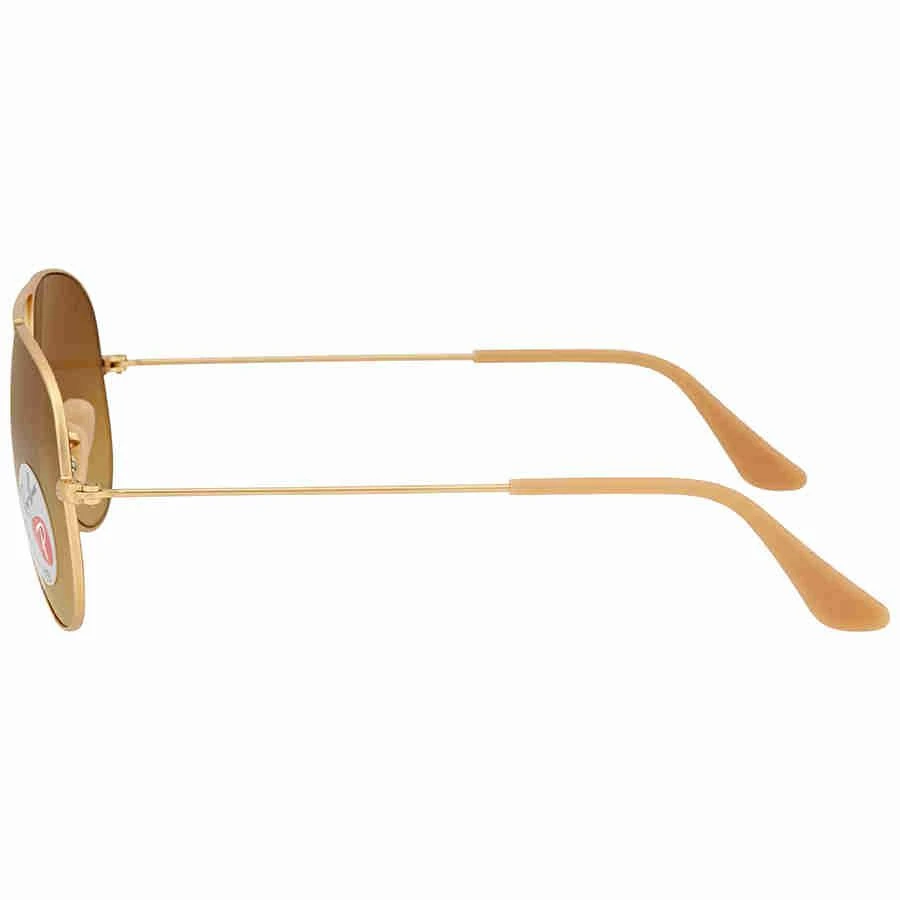 商品Ray-Ban|Aviator Gradient Polarized Brown Unisex Sunglasses RB3025 112/M2 55,价格¥952,第3张图片详细描述