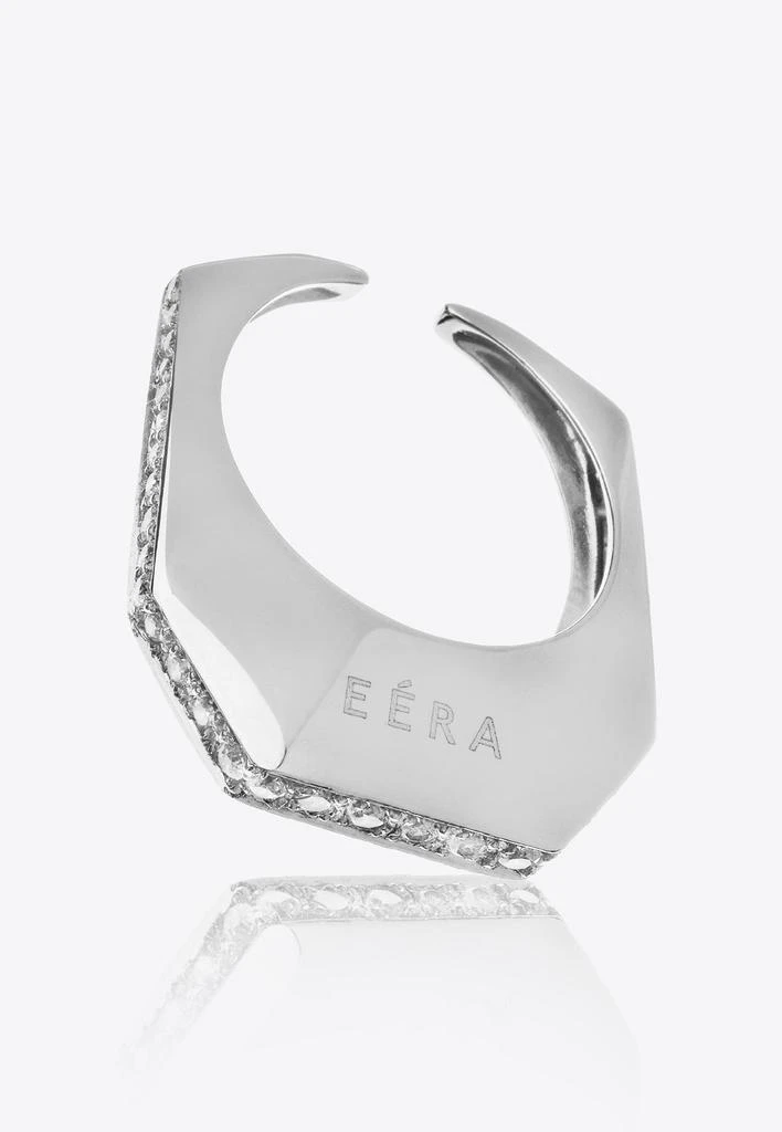商品EÉRA|Special Order - Medium Sabrina Single Ear-Cuff in 18K White Gold with Diamonds,价格¥33327,第1张图片