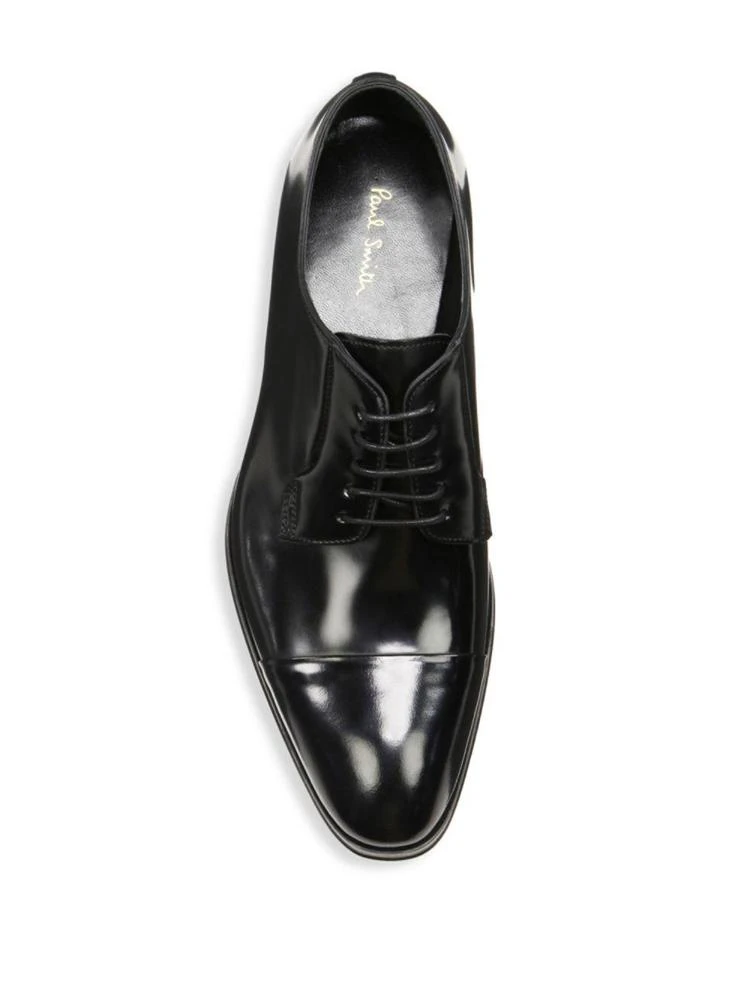 商品Paul Smith|Glossy Leather Almond Toe Dress Shoes,价格¥1863,第4张图片详细描述