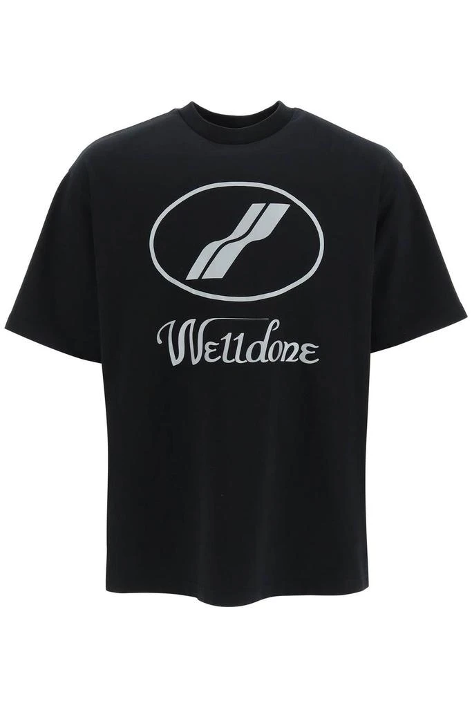 商品We11done|REFLECTIVE LOGO T-SHIRT,价格¥1337,第1张图片