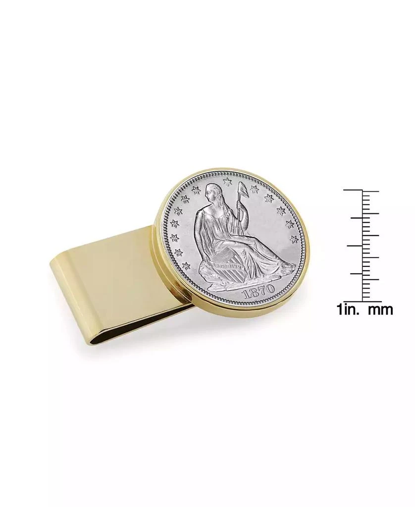 商品American Coin Treasures|Men's Silver Seated Liberty Half Dollar Stainless Steel Coin Money Clip,价格¥1119,第2张图片详细描述