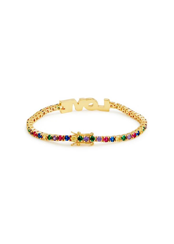 商品Kate Spade|Love gold-plated tennis bracelet ,价格¥1510,第3张图片详细描述