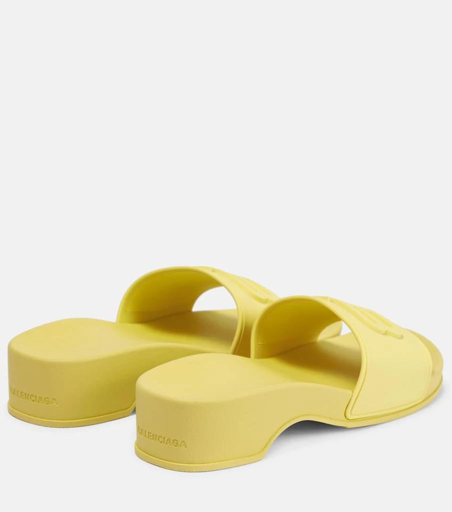 商品Balenciaga|Logo rubber slides,价格¥2361,第3张图片详细描述