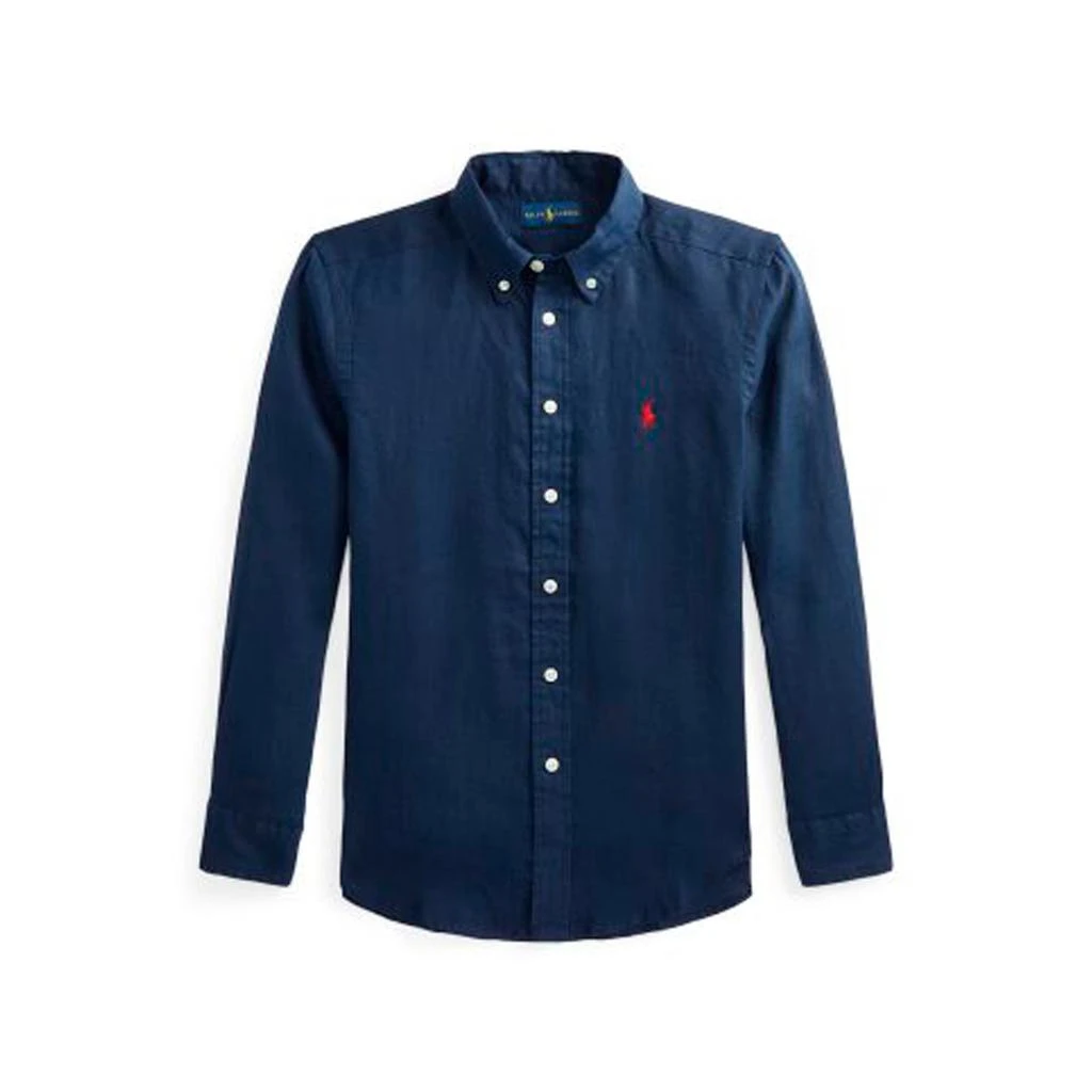 商品Ralph Lauren|Ralph Lauren Kids Logo Embroidered Long Sleeved Shirt,价格¥537,第1张图片